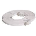 Verbindungsleitung für herausnehmbares Bedienfeld Weiß Patchkabel CAT6 Flexibel Slim Desgin Flachkabel   Herstellernummer (Ligawo): 1014115.0